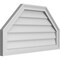 Ekena Millwork Octagonal Top Surface Mount PVC Gable Vent w/ 2"W x 1-1/2"P Brickmould Frame, 32"W x 18"H GVPOT32X1802SN - alternate 2